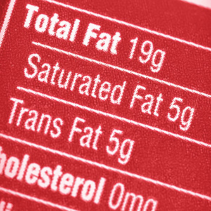 food transfat label