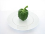 green pepper on plate