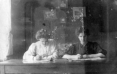 vintage women writing vintage women writing